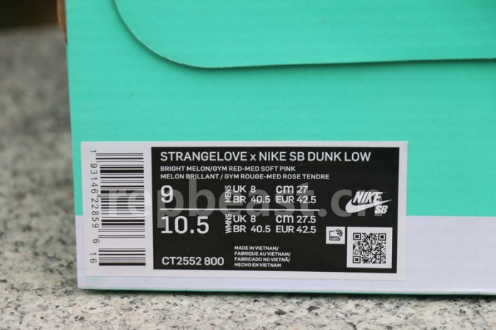 Authentic StrangeLove x Nike SB Dunk Low SB