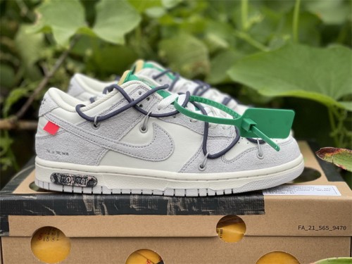 Authentic OFF-WHITE x Nike Dunk Low “The 50” DJ0950 115