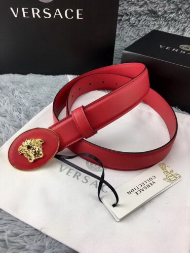 Super Perfect Quality Versace Belts(100% Genuine Leather,Steel Buckle)-605