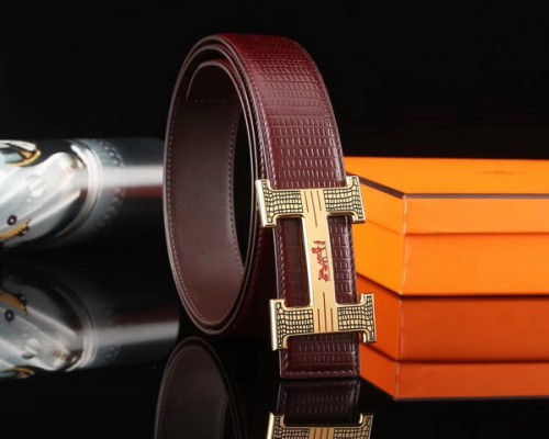 Super Perfect Quality Hermes Belts(100% Genuine Leather,Reversible Steel Buckle)-122