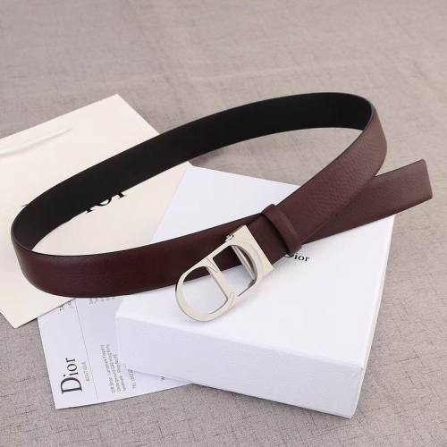Super Perfect Quality Dior Belts(100% Genuine Leather,steel Buckle)-085