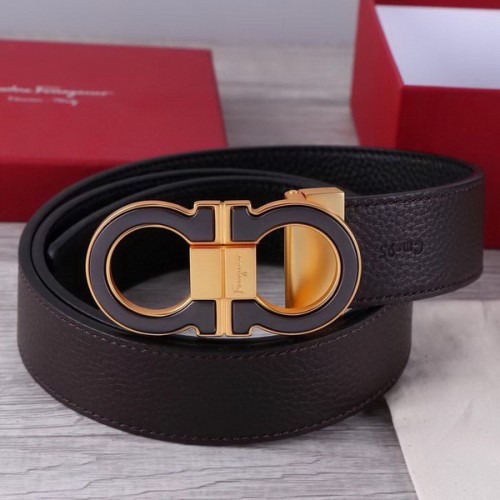 Super Perfect Quality Ferragamo Belts(100% Genuine Leather,steel Buckle)-860