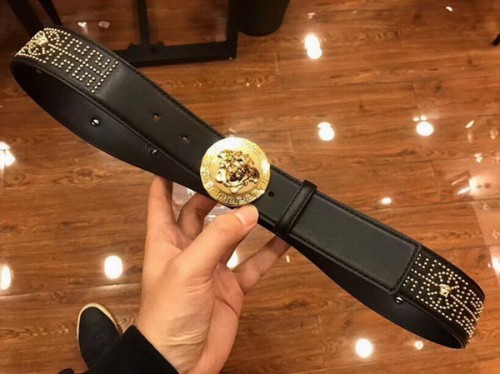 Super Perfect Quality Versace Belts(100% Genuine Leather,Steel Buckle)-224