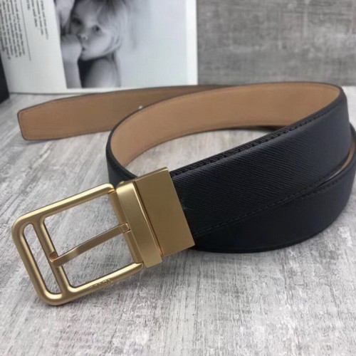 Super Perfect Quality Prada Belts(100% Genuine Leather,Reversible Steel Buckle)-048