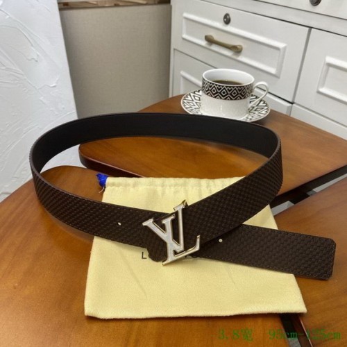 Super Perfect Quality LV Belts(100% Genuine Leather Steel Buckle)-2757