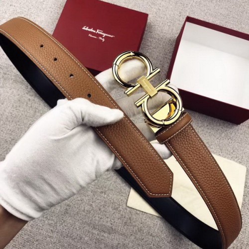 Super Perfect Quality Ferragamo Belts(100% Genuine Leather,steel Buckle)-893