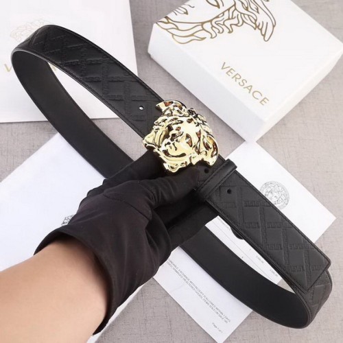 Super Perfect Quality Versace Belts(100% Genuine Leather,Steel Buckle)-254