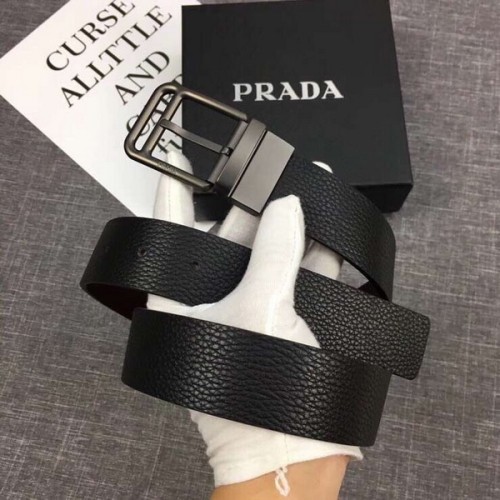 Super Perfect Quality Prada Belts(100% Genuine Leather,Reversible Steel Buckle)-038