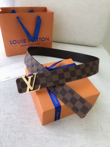 Super Perfect Quality LV Belts(100% Genuine Leather Steel Buckle)-2218