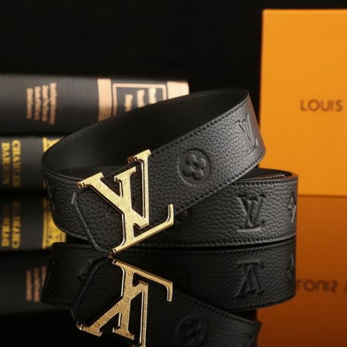 Super Perfect Quality LV Belts(100% Genuine Leather Steel Buckle)-2271