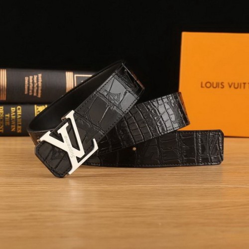 Super Perfect Quality LV Belts(100% Genuine Leather Steel Buckle)-2206
