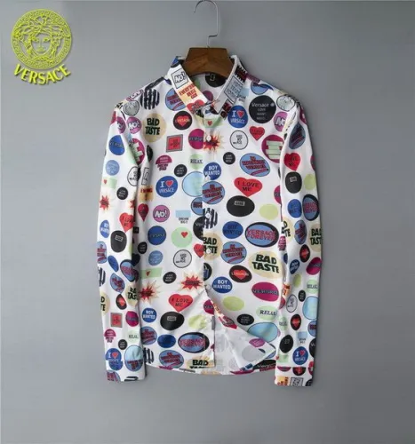Versace long sleeve shirt men-008(M-XXXL)