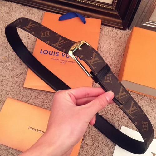 Super Perfect Quality LV Belts(100% Genuine Leather Steel Buckle)-1891