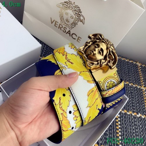 Super Perfect Quality Versace Belts(100% Genuine Leather,Steel Buckle)-826