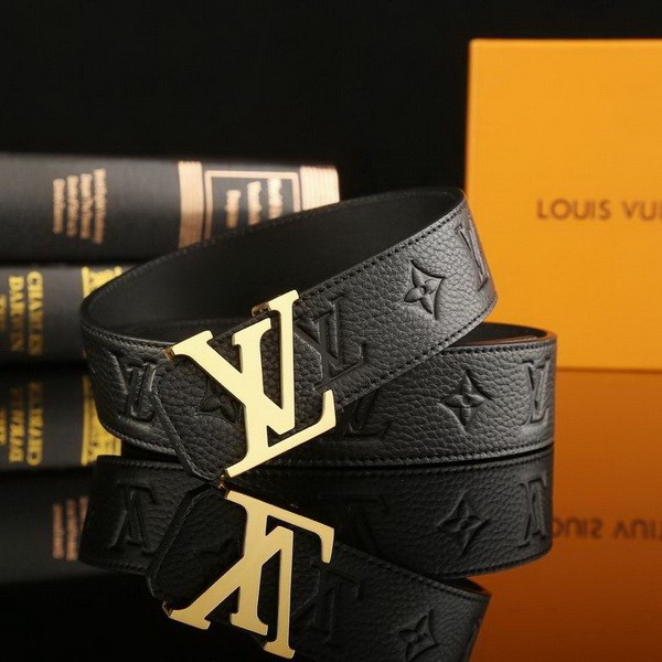 Super Perfect Quality LV Belts(100% Genuine Leather Steel Buckle)-2263