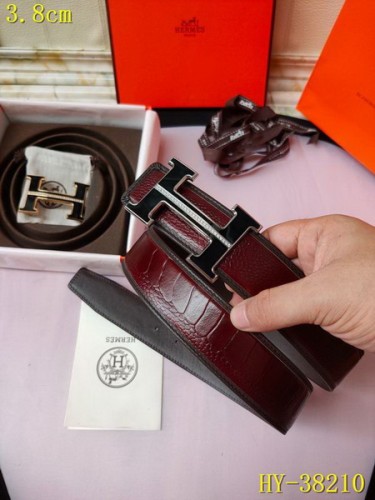 Super Perfect Quality Hermes Belts(100% Genuine Leather,Reversible Steel Buckle)-353