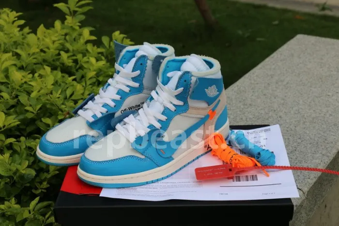 Authentic OFF-WHITE x Air Jordan 1 “UNC”