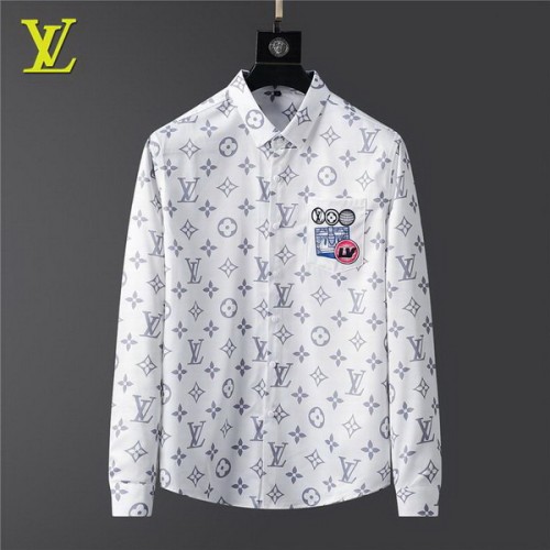 LV long sleeve shirt men-077(M-XXXL)