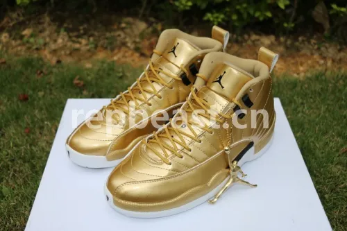 Authentic Air Jordan 12 Gold