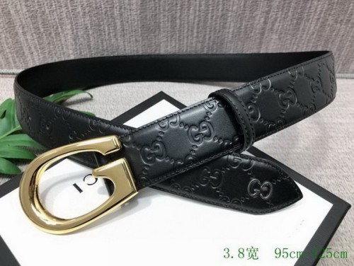 Super Perfect Quality G Belts(100% Genuine Leather,steel Buckle)-3012