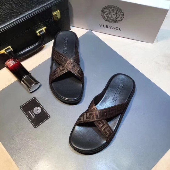 Versace men slippers AAA-098