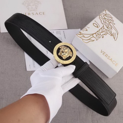 Super Perfect Quality Versace Belts(100% Genuine Leather,Steel Buckle)-637