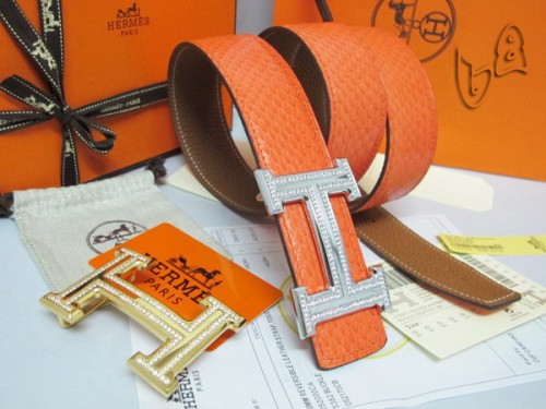 Super Perfect Quality Hermes Belts(100% Genuine Leather,Reversible Steel Buckle)-149