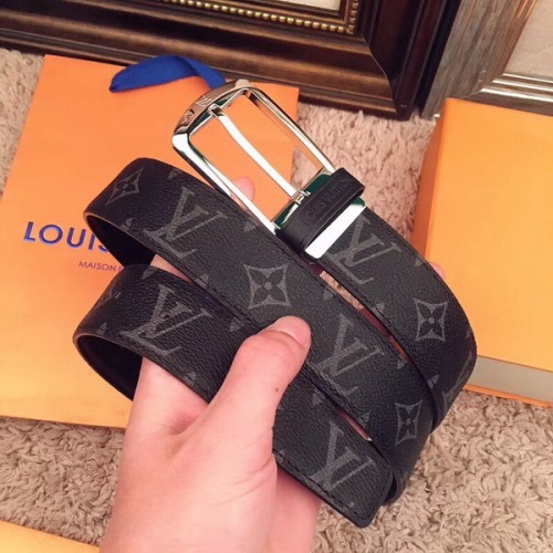 Super Perfect Quality LV Belts(100% Genuine Leather Steel Buckle)-1888