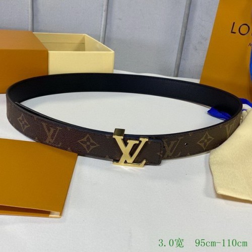 Super Perfect Quality LV Belts(100% Genuine Leather Steel Buckle)-2606