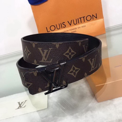Super Perfect Quality LV Belts(100% Genuine Leather Steel Buckle)-1858