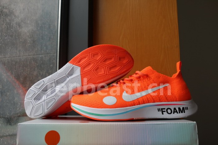 Authentic OFF White x Nike Zoom Fly Orange