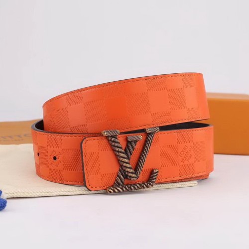 Super Perfect Quality LV Belts(100% Genuine Leather Steel Buckle)-1368