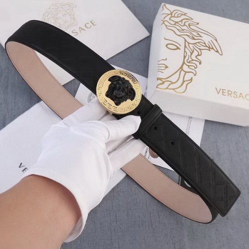 Super Perfect Quality Versace Belts(100% Genuine Leather,Steel Buckle)-575