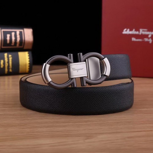 Super Perfect Quality Ferragamo Belts(100% Genuine Leather,steel Buckle)-903