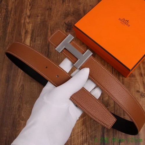 Super Perfect Quality Hermes Belts(100% Genuine Leather,Reversible Steel Buckle)-969