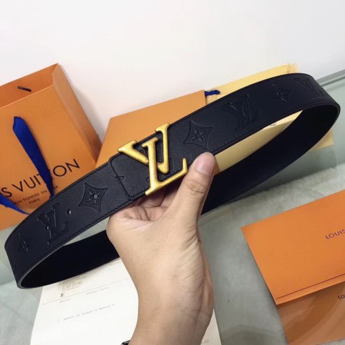 Super Perfect Quality LV Belts(100% Genuine Leather Steel Buckle)-1272