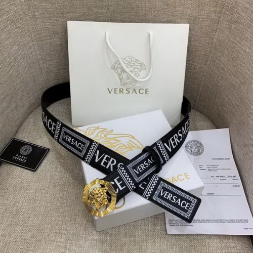 Super Perfect Quality Versace Belts(100% Genuine Leather,Steel Buckle)-687