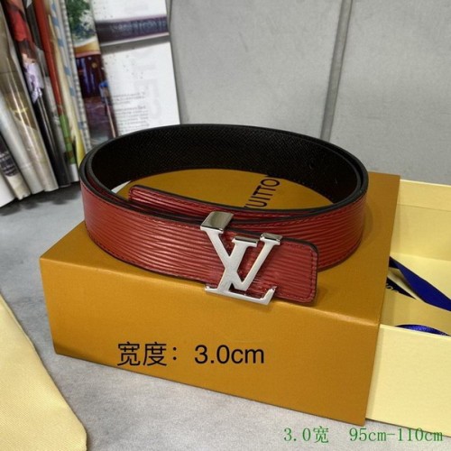 Super Perfect Quality LV Belts(100% Genuine Leather Steel Buckle)-2580