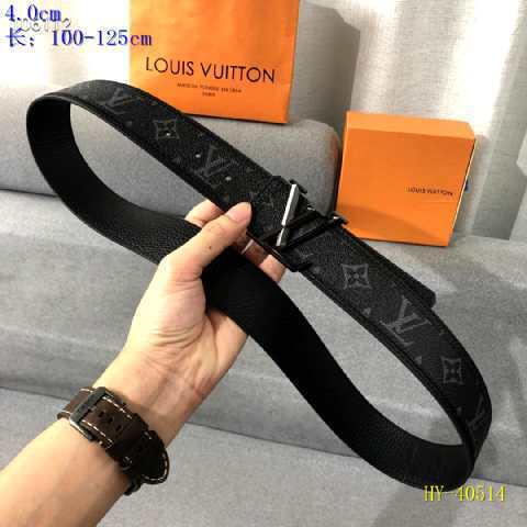 Super Perfect Quality LV Belts(100% Genuine Leather Steel Buckle)-2434