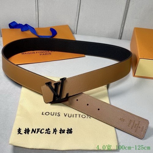 Super Perfect Quality LV Belts(100% Genuine Leather Steel Buckle)-2826