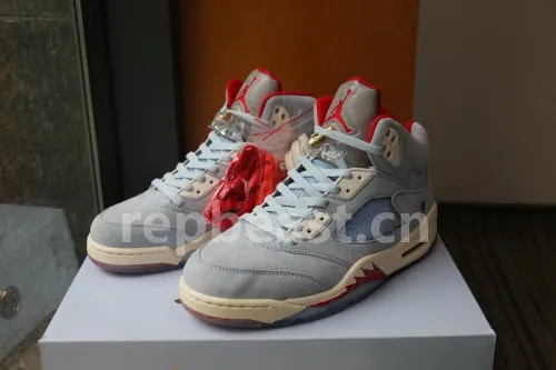 Authentic Trophy Room x Air Jordan 5 “Ice Blue”