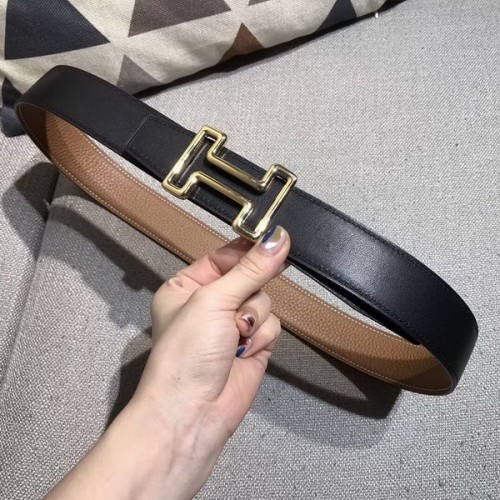 Super Perfect Quality Hermes Belts(100% Genuine Leather,Reversible Steel Buckle)-603