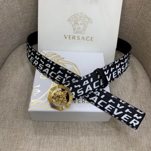 Super Perfect Quality Versace Belts(100% Genuine Leather,Steel Buckle)-694