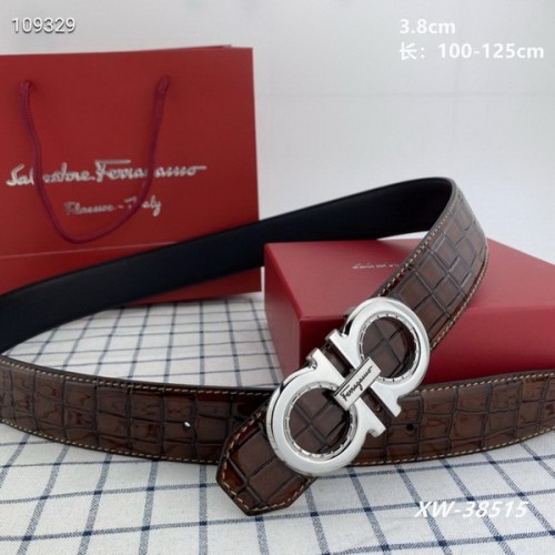Super Perfect Quality Ferragamo Belts(100% Genuine Leather,steel Buckle)-1514