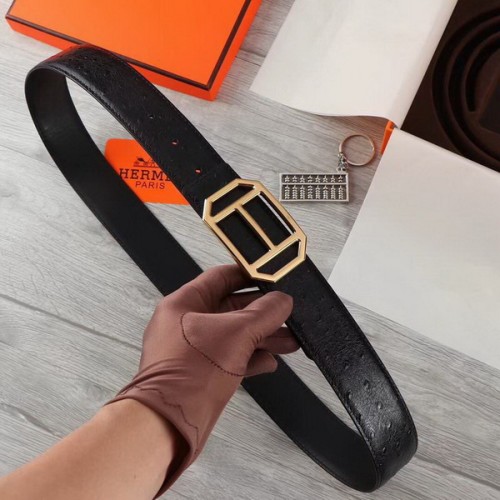 Super Perfect Quality Hermes Belts(100% Genuine Leather,Reversible Steel Buckle)-538