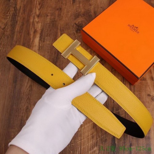 Super Perfect Quality Hermes Belts(100% Genuine Leather,Reversible Steel Buckle)-982