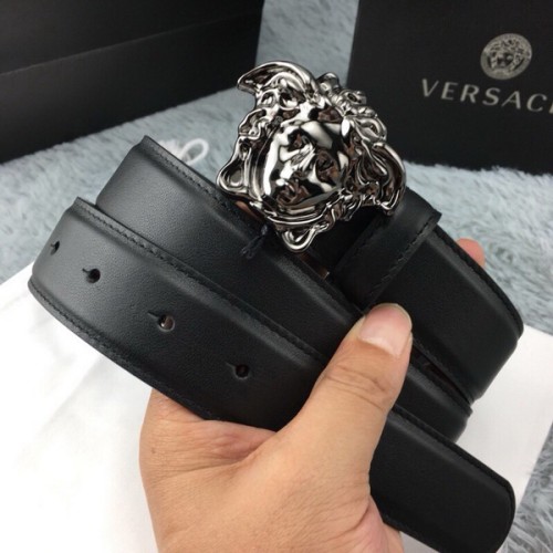 Super Perfect Quality Versace Belts(100% Genuine Leather,Steel Buckle)-291