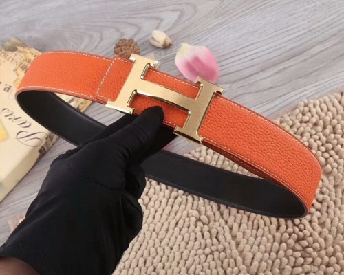 Super Perfect Quality Hermes Belts(100% Genuine Leather,Reversible Steel Buckle)-204