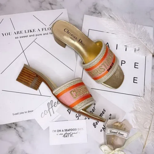 Dior women slippers AAA-053