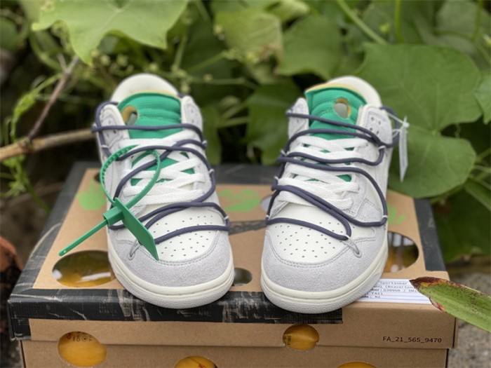 Authentic OFF-WHITE x Nike Dunk Low “The 50” DJ0950 115